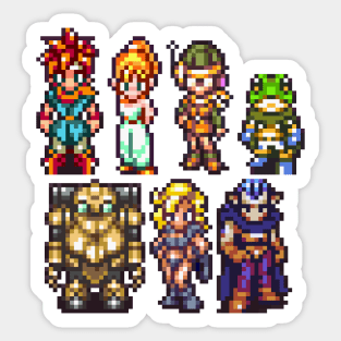 Chrono Trigger Party Sprite Sticker